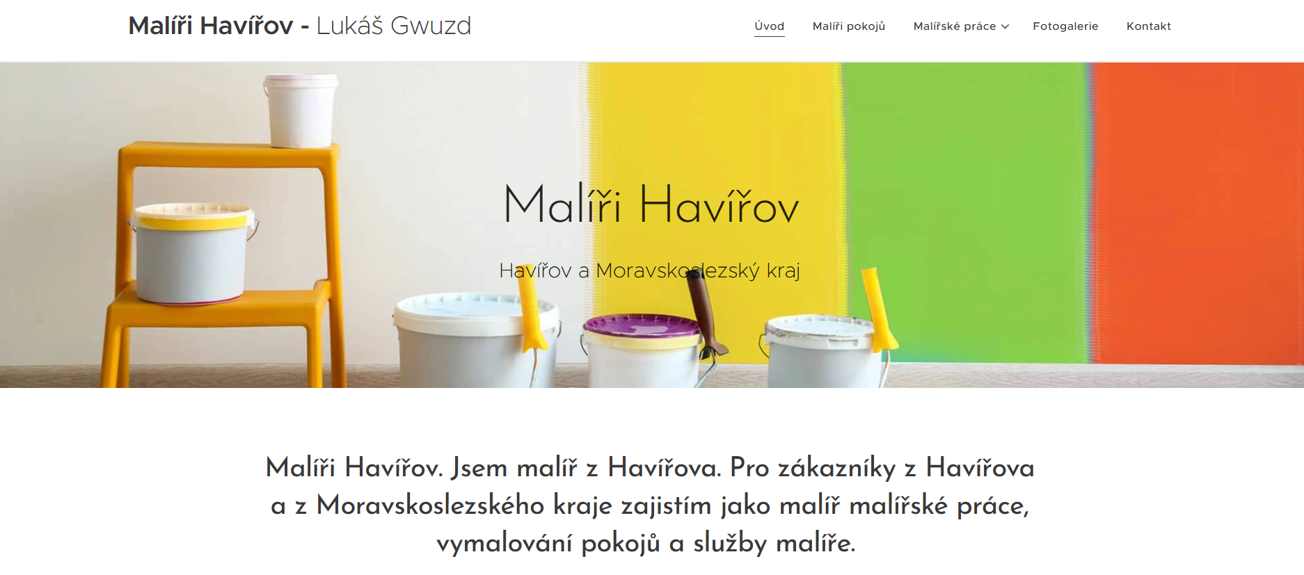 Maliri Havirov tvorba webu banner